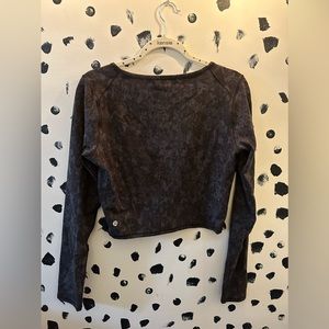 lululemon wunder train cropped long sleeve shirt